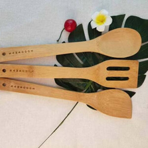 Bamboo spoon, spatula and turner