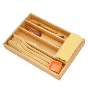 Bamboo Cutlery Drawer Organizer - cover
