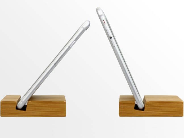 Bamboo made mobile stand